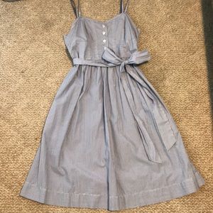 Blue and white striped American Eagle dress